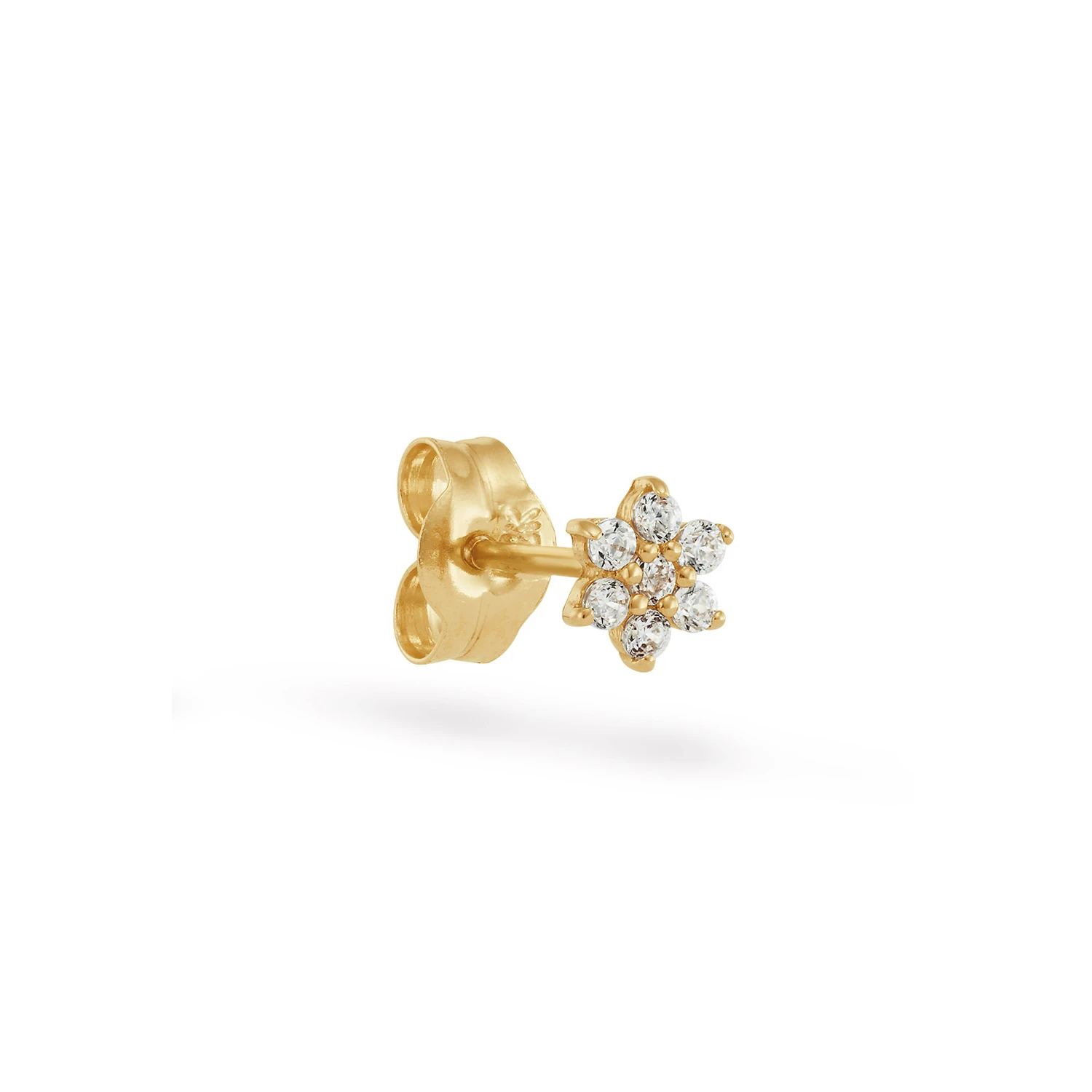 Jackie Verbena White Top. Single Stud 585