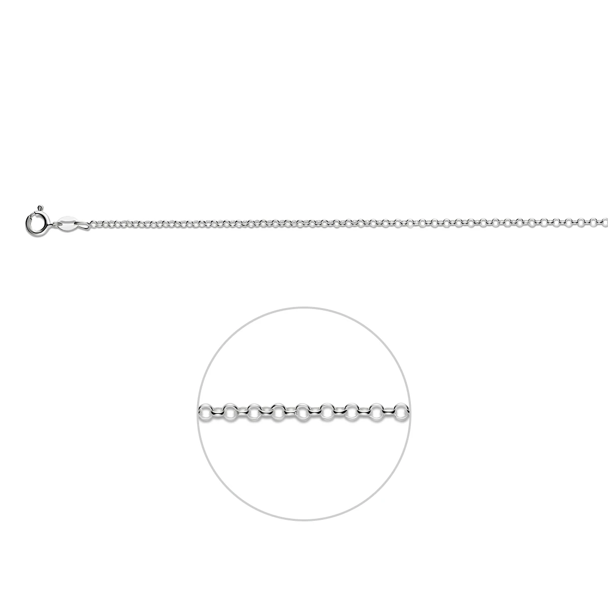 jasseron 2,0 mm zilver wit