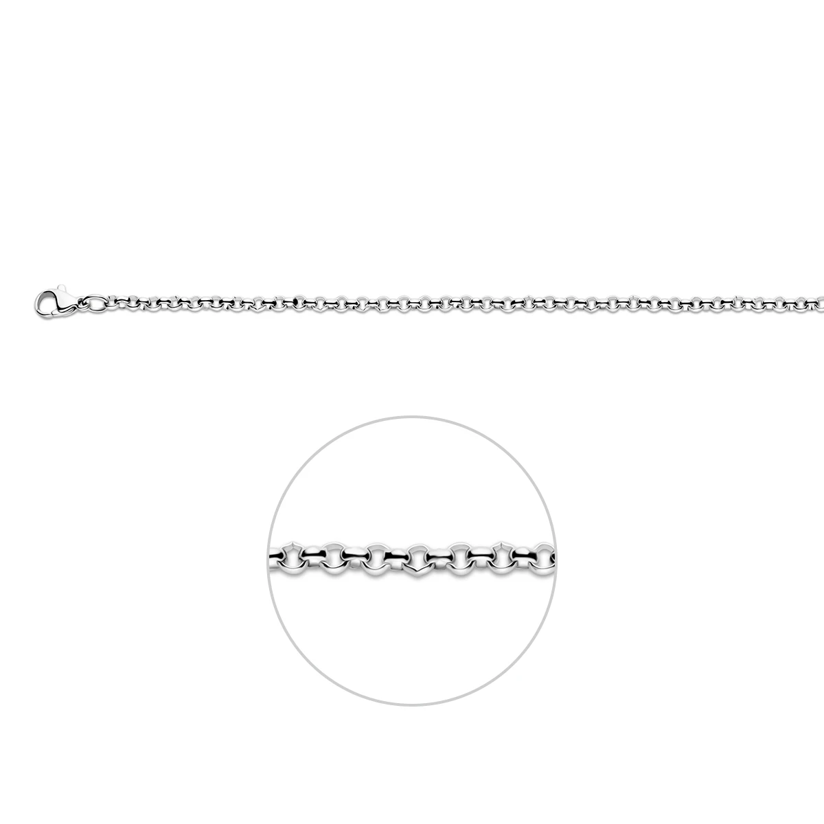jasseron 3,0 mm edelstaal