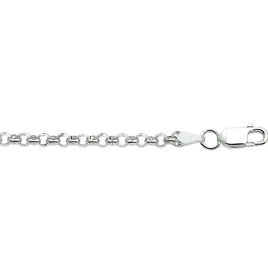 jasseron 3,4 mm zilver wit