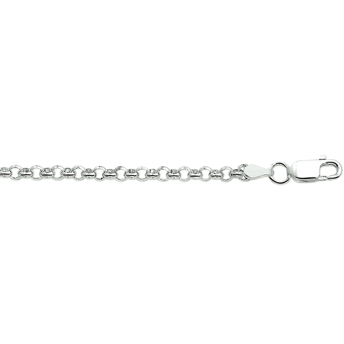 jasseron 3,4 mm zilver wit