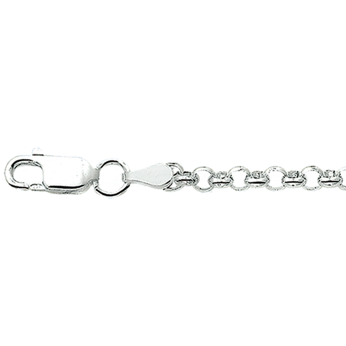 jasseron 3,4 mm zilver wit