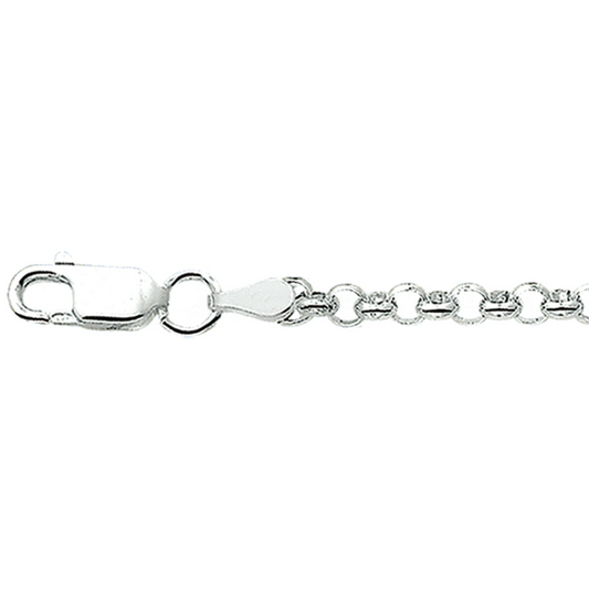 jasseron 3,4 mm zilver wit