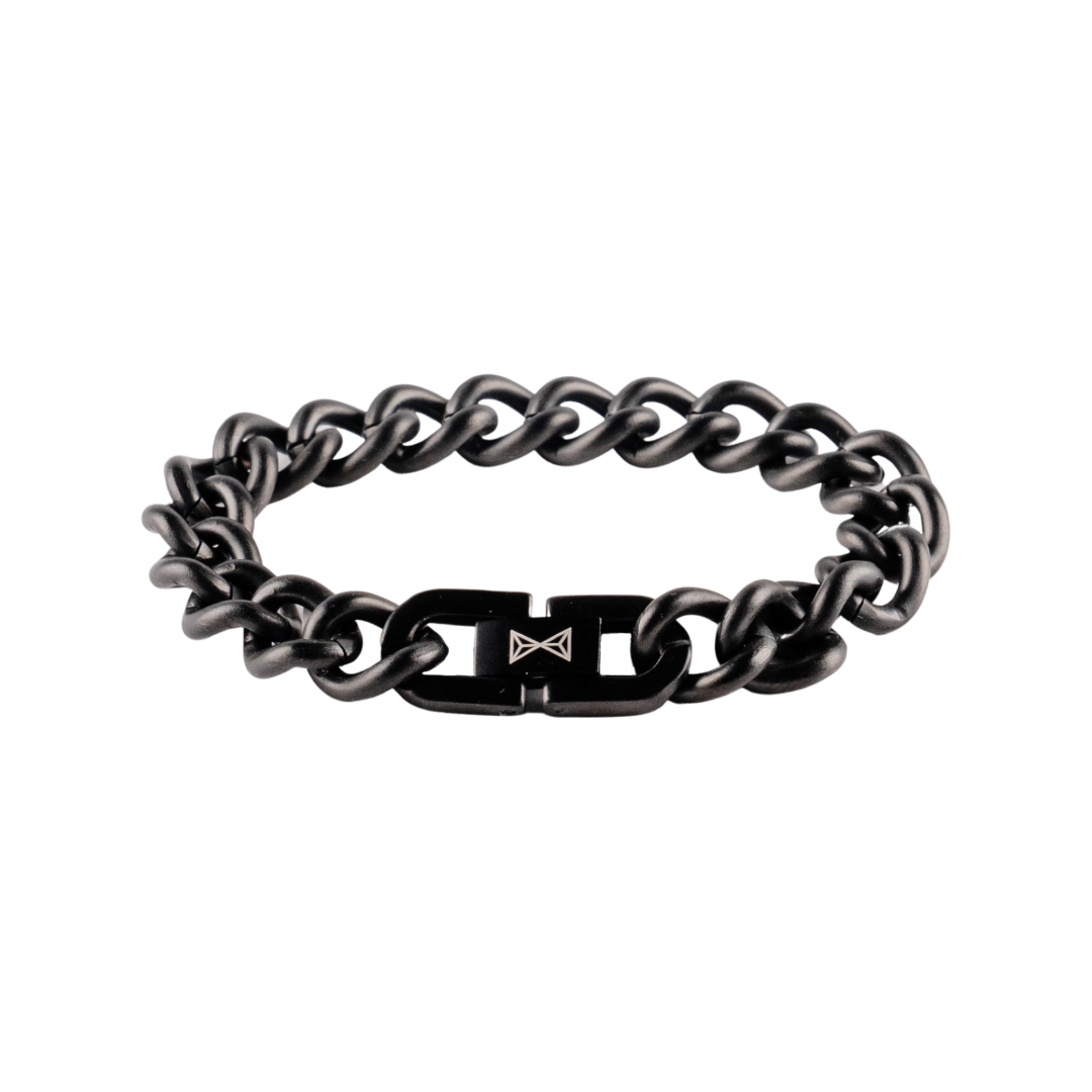 Junior Gourmette Satin - Noir (18,0cm)