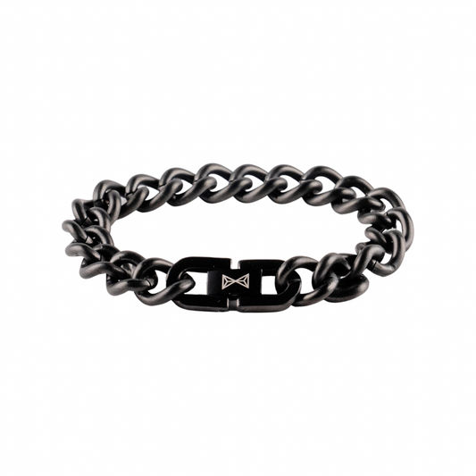 Junior Gourmette Satin - Noir (18,0cm)