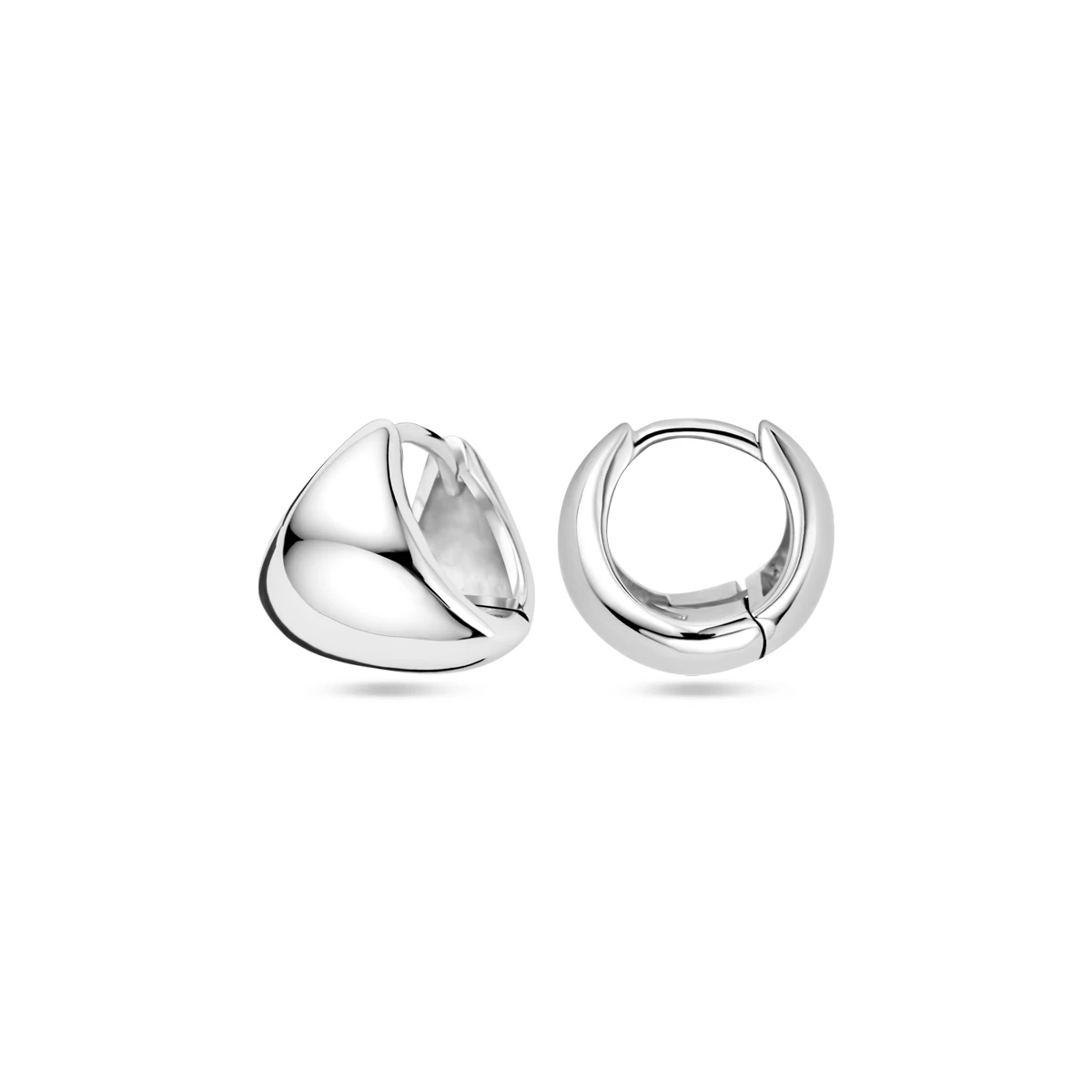 klapoorringen 11 mm zilver gerhodineerd