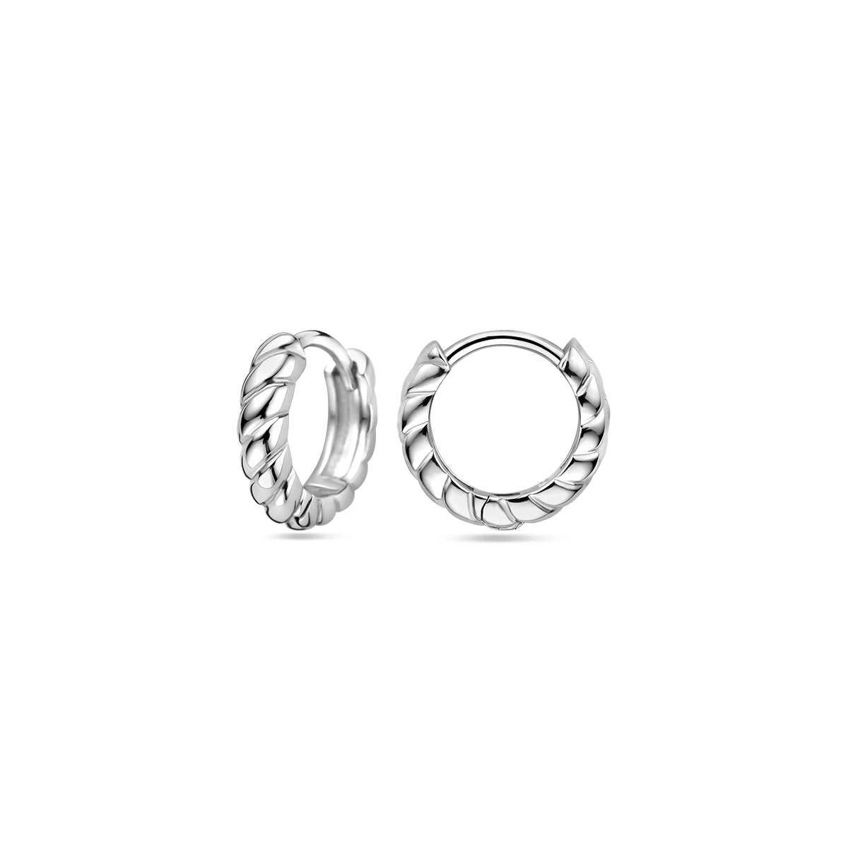 klapoorringen 11 mm zilver gerhodineerd