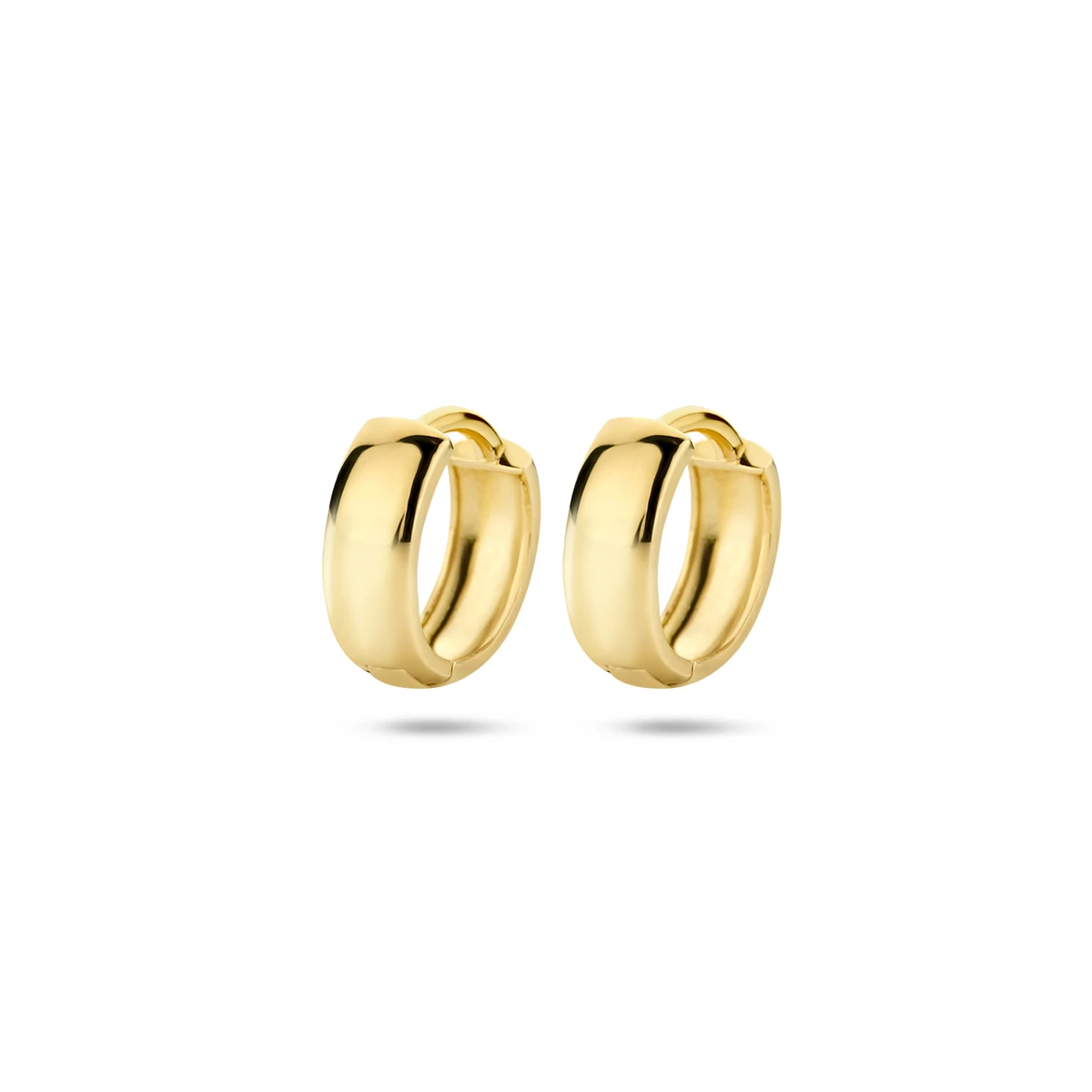 klapoorringen 12 mm 14K geelgoud