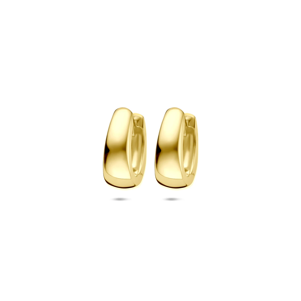 klapoorringen 12 mm 14K geelgoud
