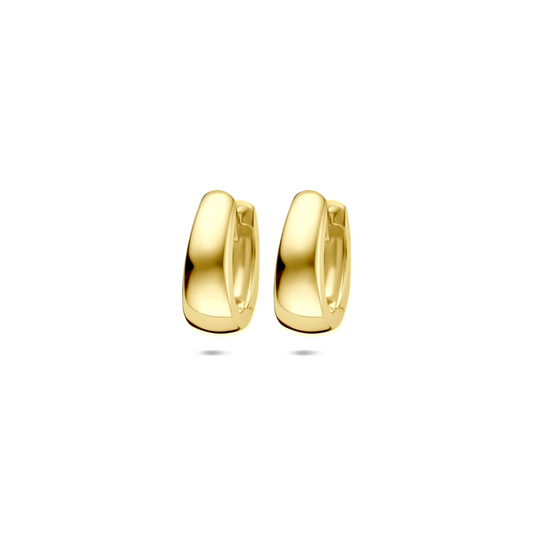 klapoorringen 12 mm 14K geelgoud