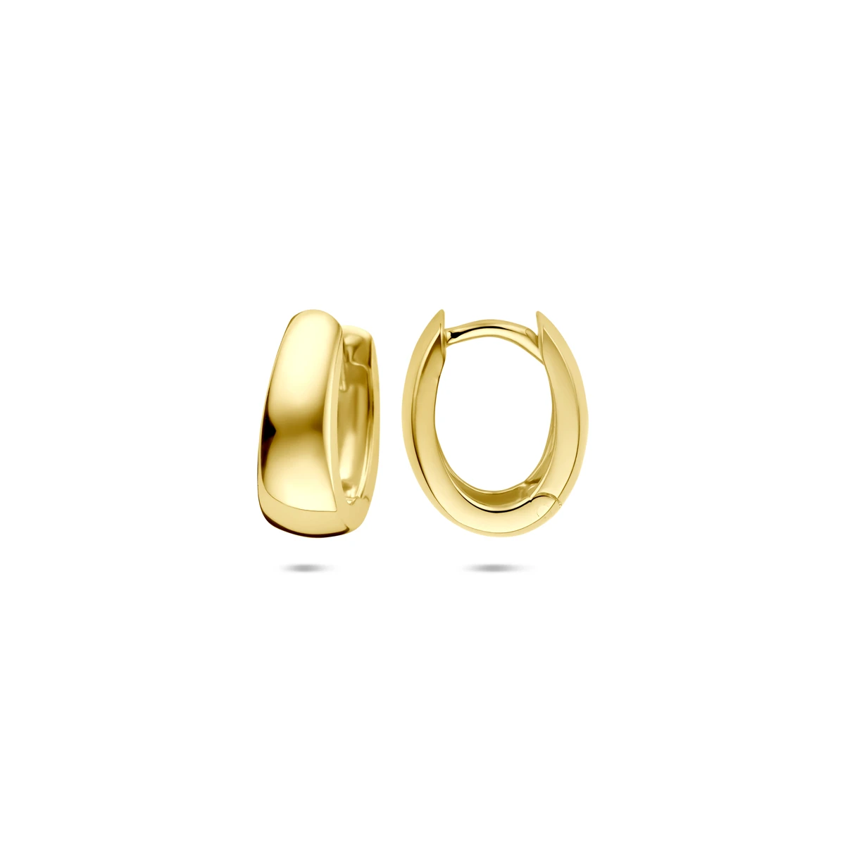 klapoorringen 12 mm 14K geelgoud