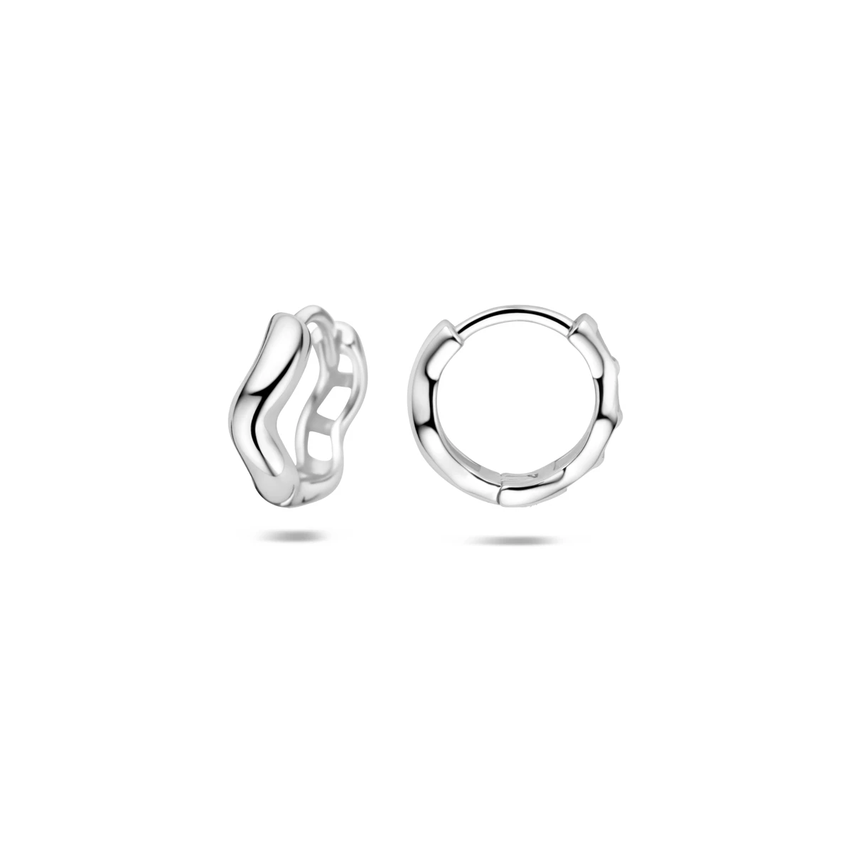 klapoorringen 12,5 mm zilver gerhodineerd