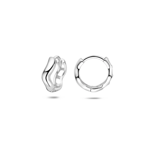 klapoorringen 12,5 mm zilver gerhodineerd