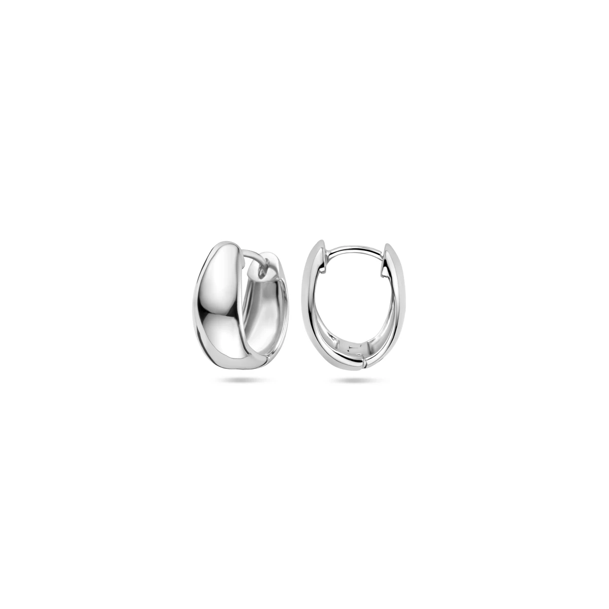 klapoorringen 13,5 mm zilver gerhodineerd