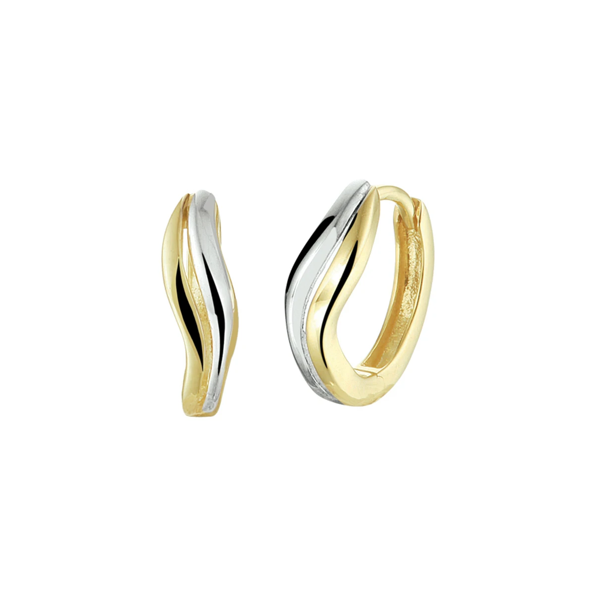 klapoorringen 14K geelgoud