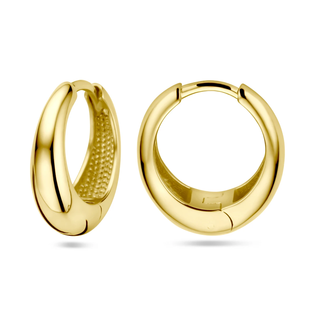klapoorringen 14K geelgoud