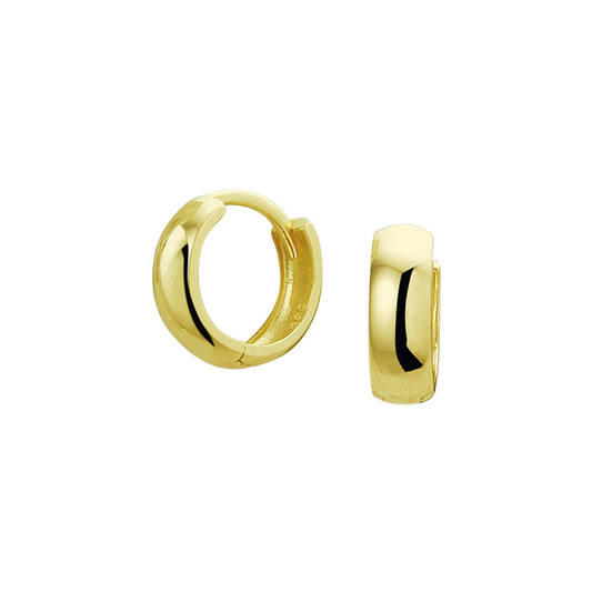 klapoorringen 10 mm 14K geelgoud