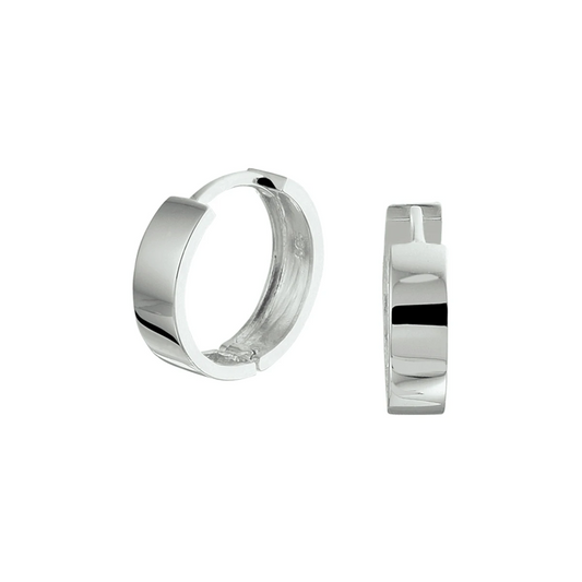 klapoorringen 14K witgoud
