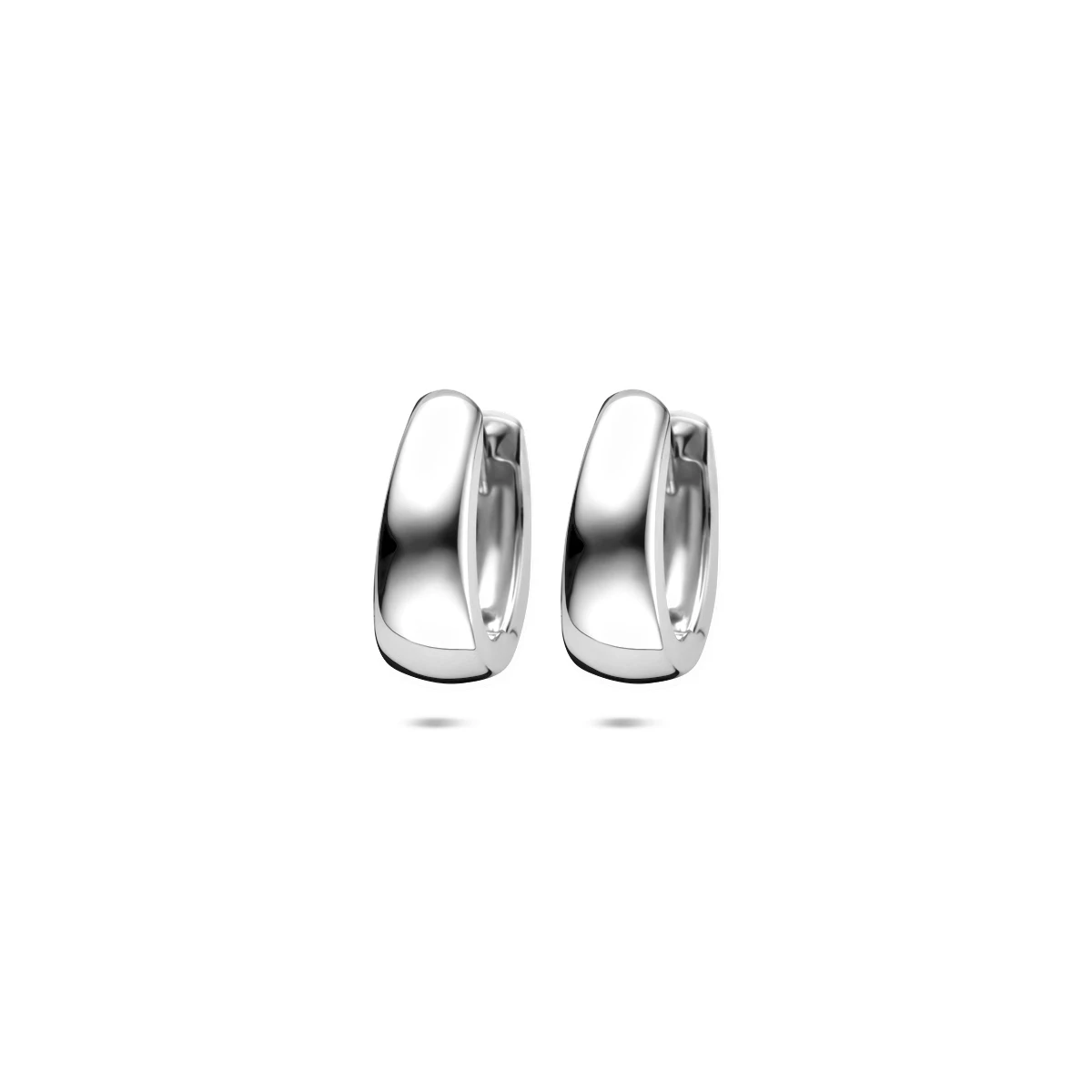 klapoorringen 14K witgoud