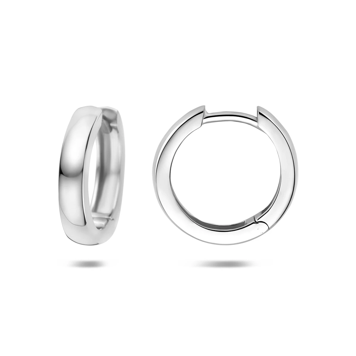 klapoorringen 15,5 mm zilver gerhodineerd