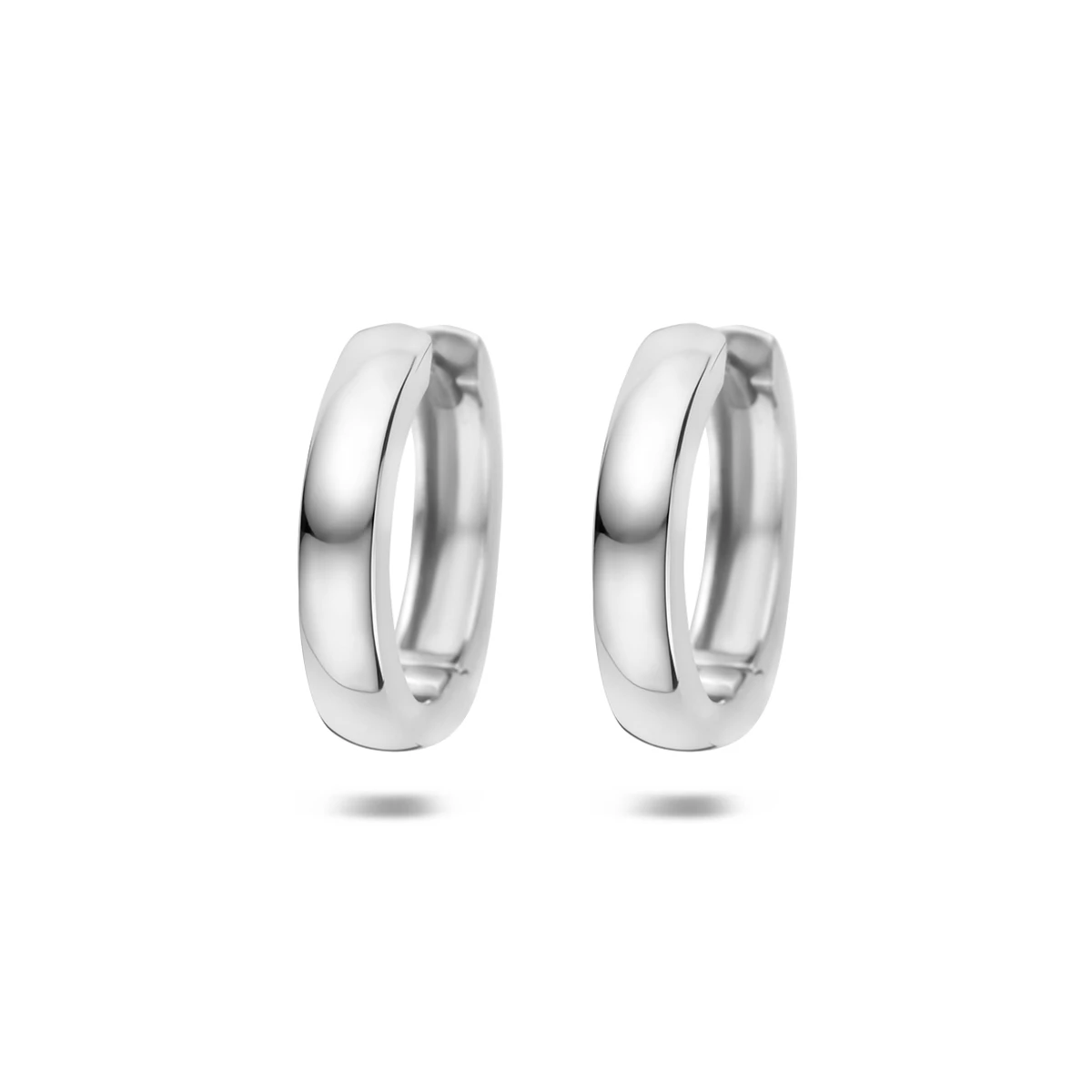 klapoorringen 15,5 mm zilver gerhodineerd