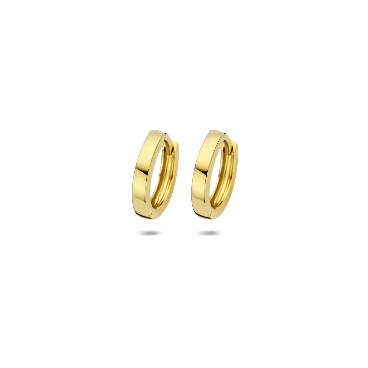 klapoorringen 1,8 mm vlak 14K geelgoud