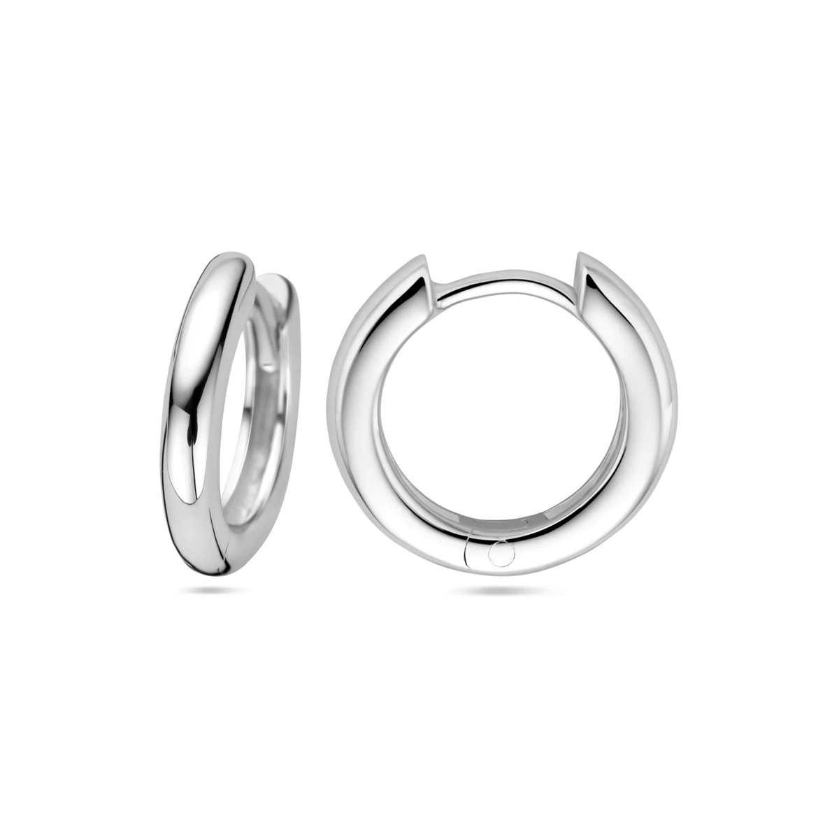 klapoorringen 2,0 mm zilver gerhodineerd