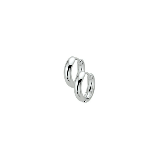 klapoorringen 2,5 mm bol 14K witgoud