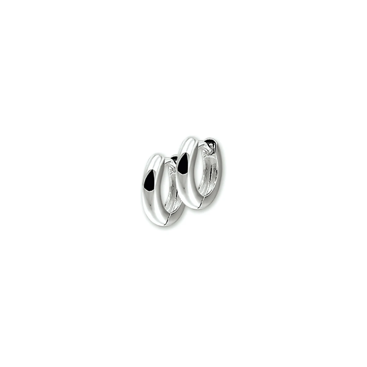 klapoorringen 2,5 mm bol zilver wit