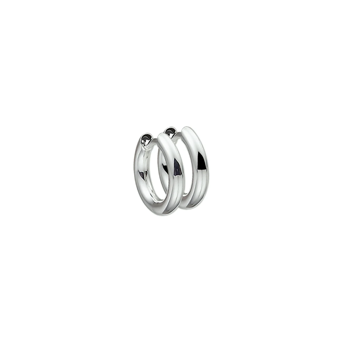 klapoorringen 2,5 mm rond zilver wit