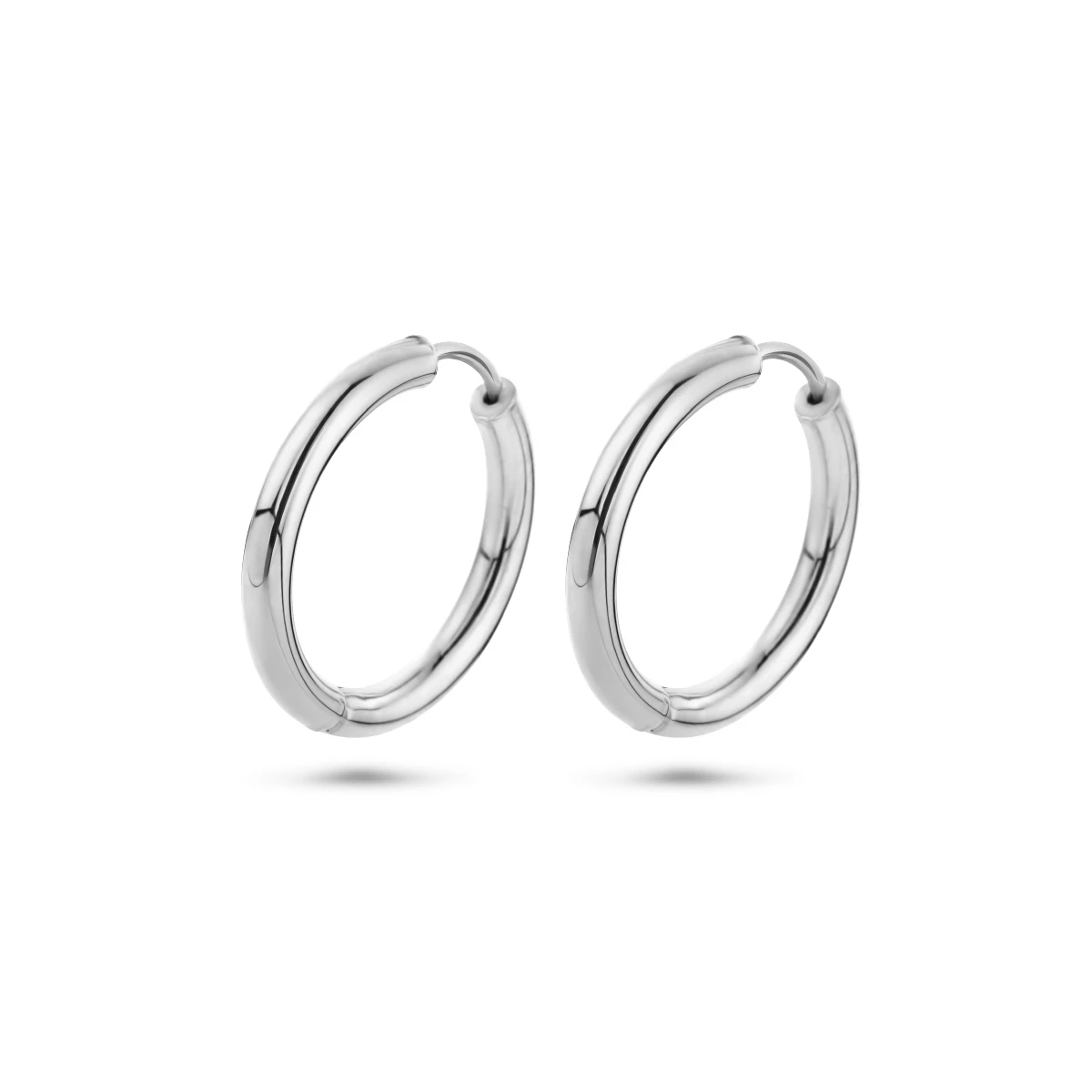 klapoorringen 2,5 mm ronde buis 14K witgoud