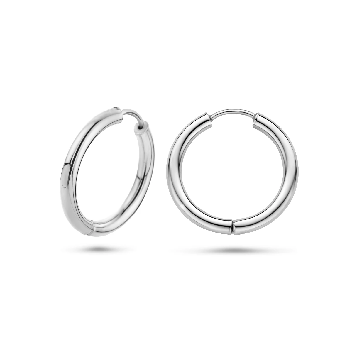 klapoorringen 2,5 mm ronde buis 14K witgoud