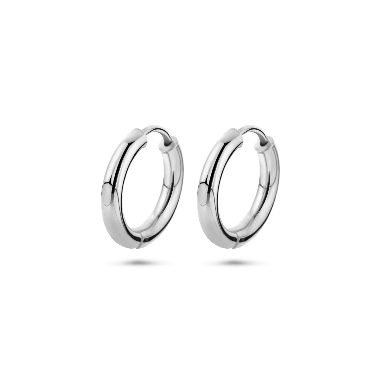 klapoorringen 2,5 mm ronde buis 14K witgoud