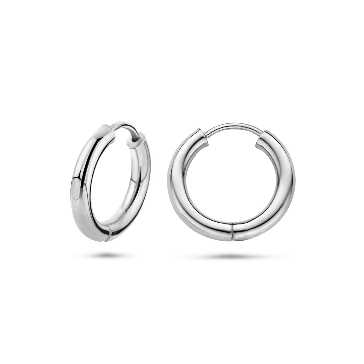 klapoorringen 2,5 mm ronde buis 14K witgoud