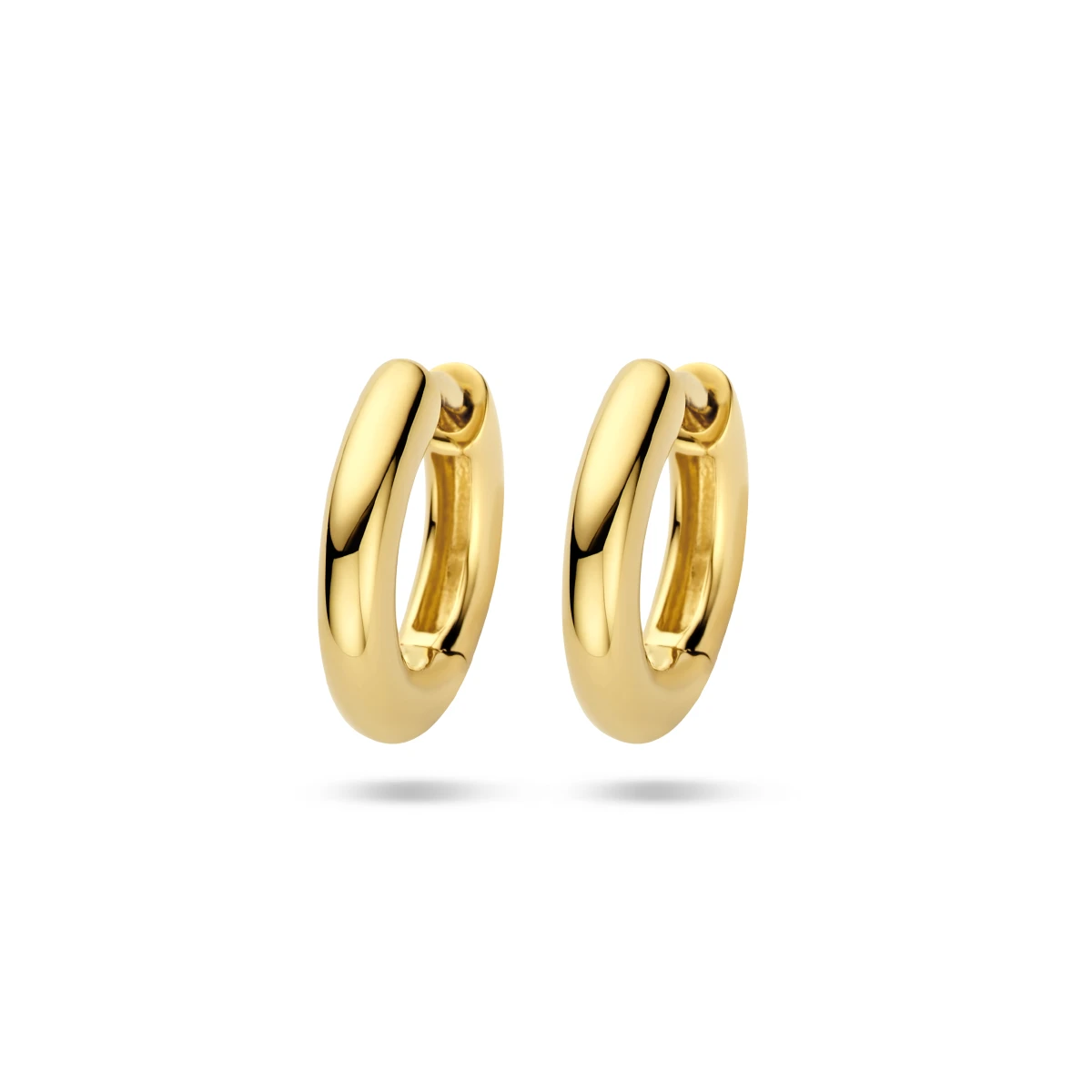klapoorringen 3 mm bol 14K geelgoud