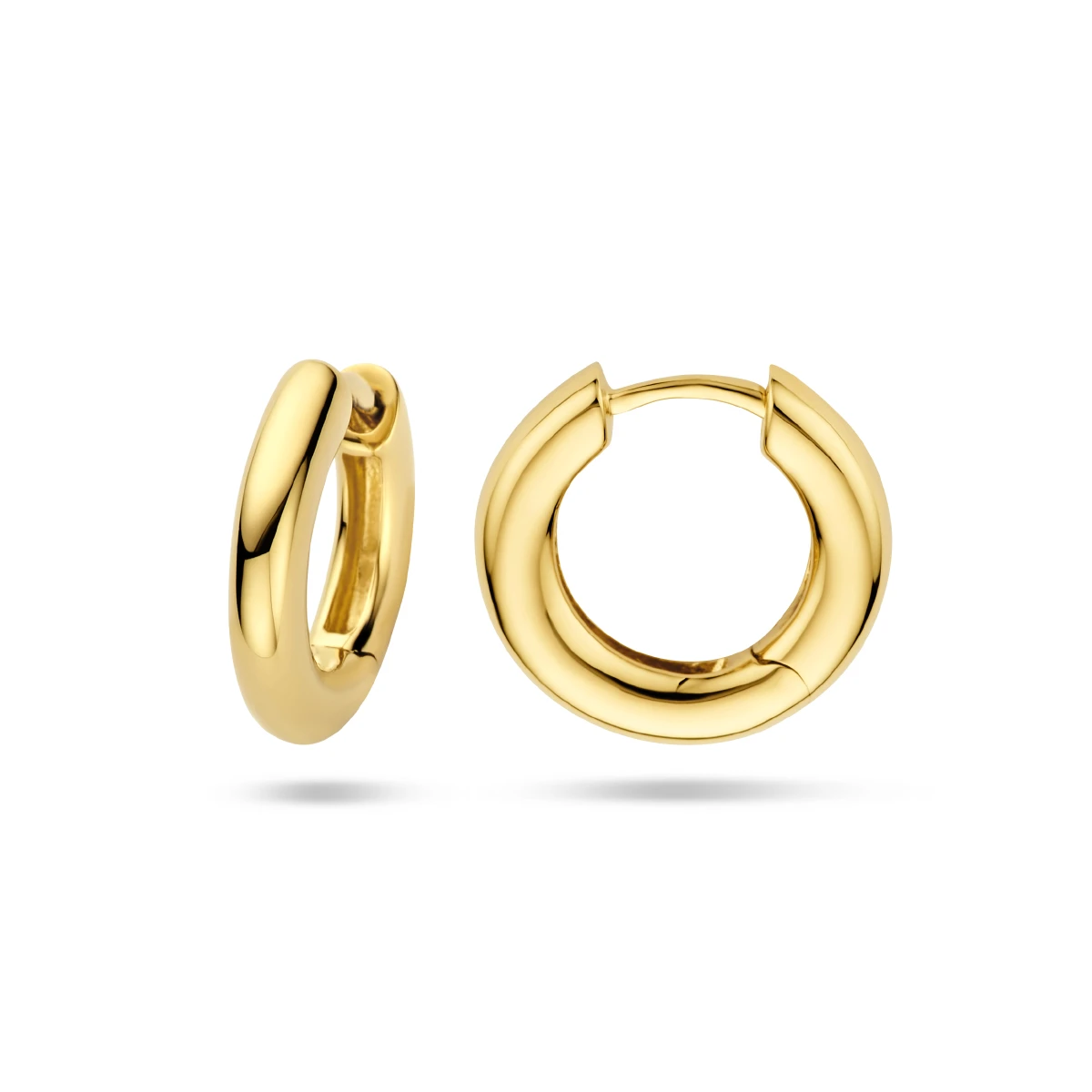 klapoorringen 3 mm bol 14K geelgoud