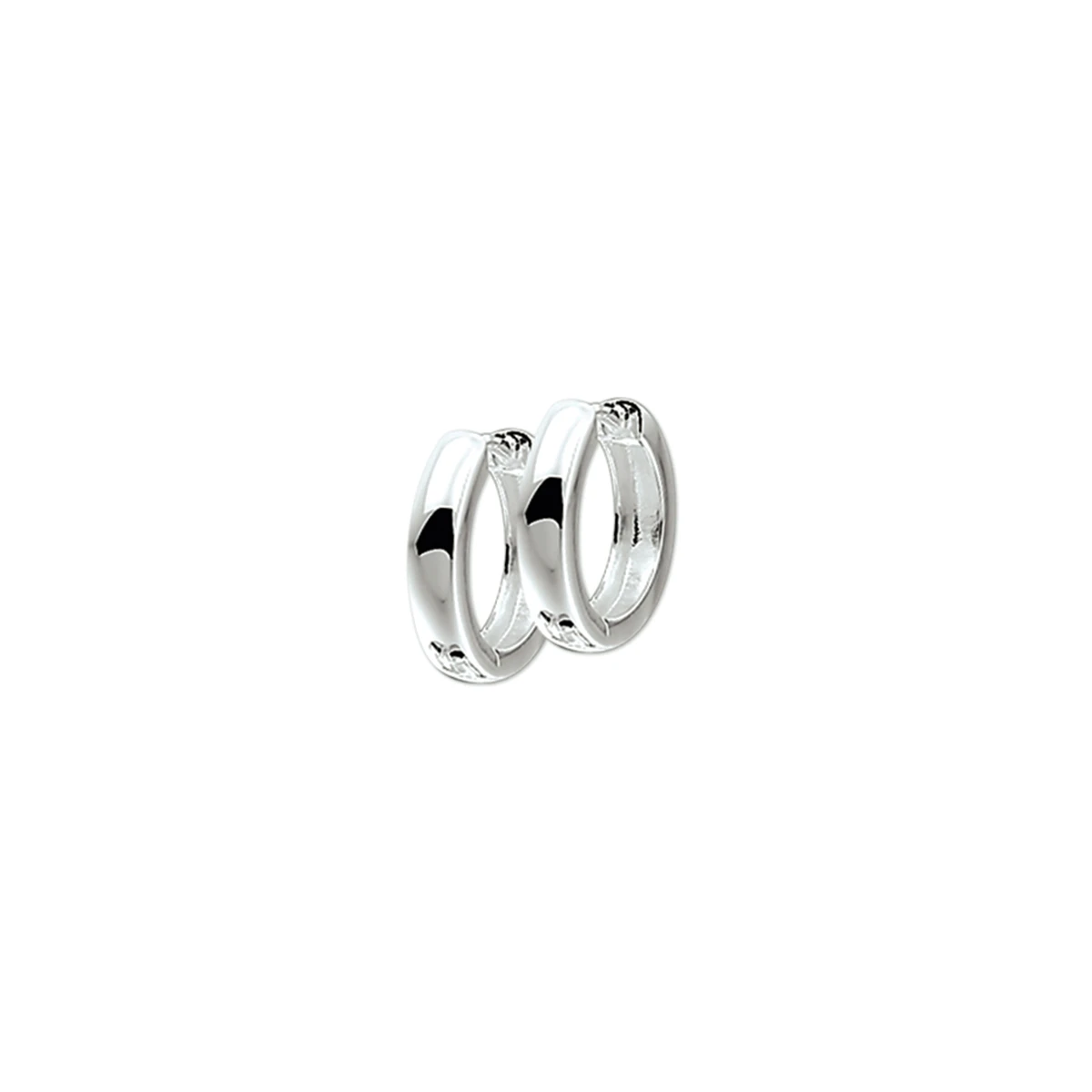 klapoorringen 3 mm bol zilver wit