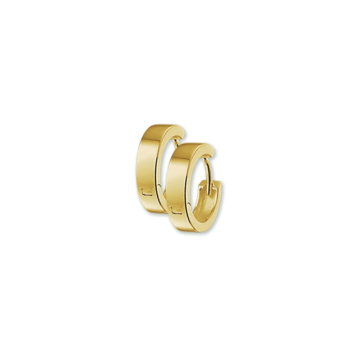 klapoorringen 3,5 mm vlak 14K geelgoud