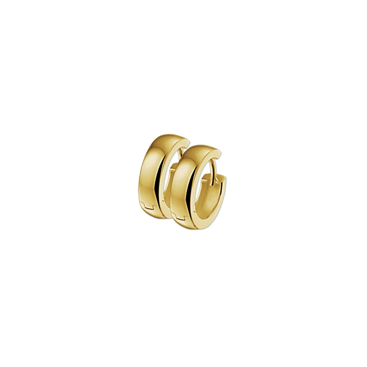 klapoorringen 4,0 mm bol 14K geelgoud