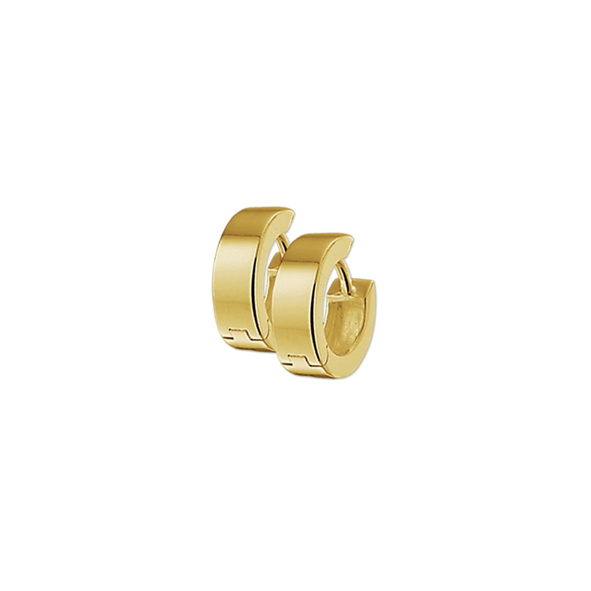 klapoorringen 4,5 mm vlak 14K geelgoud