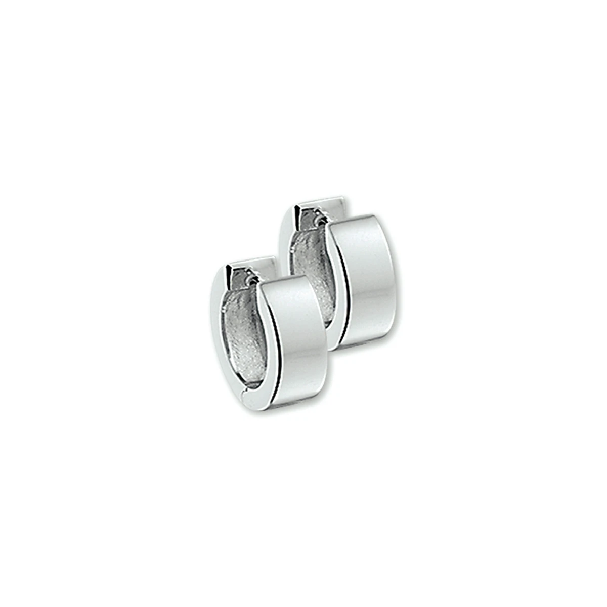 klapoorringen 5 mm vlak zilver gerhodineerd