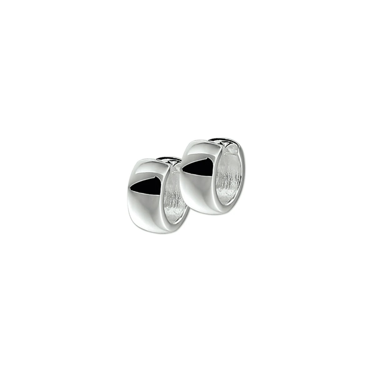 klapoorringen 6 mm bol zilver wit