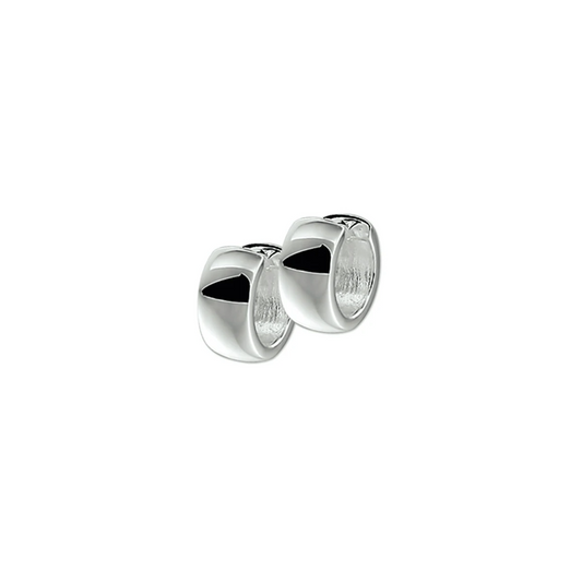 klapoorringen 6 mm bol zilver wit