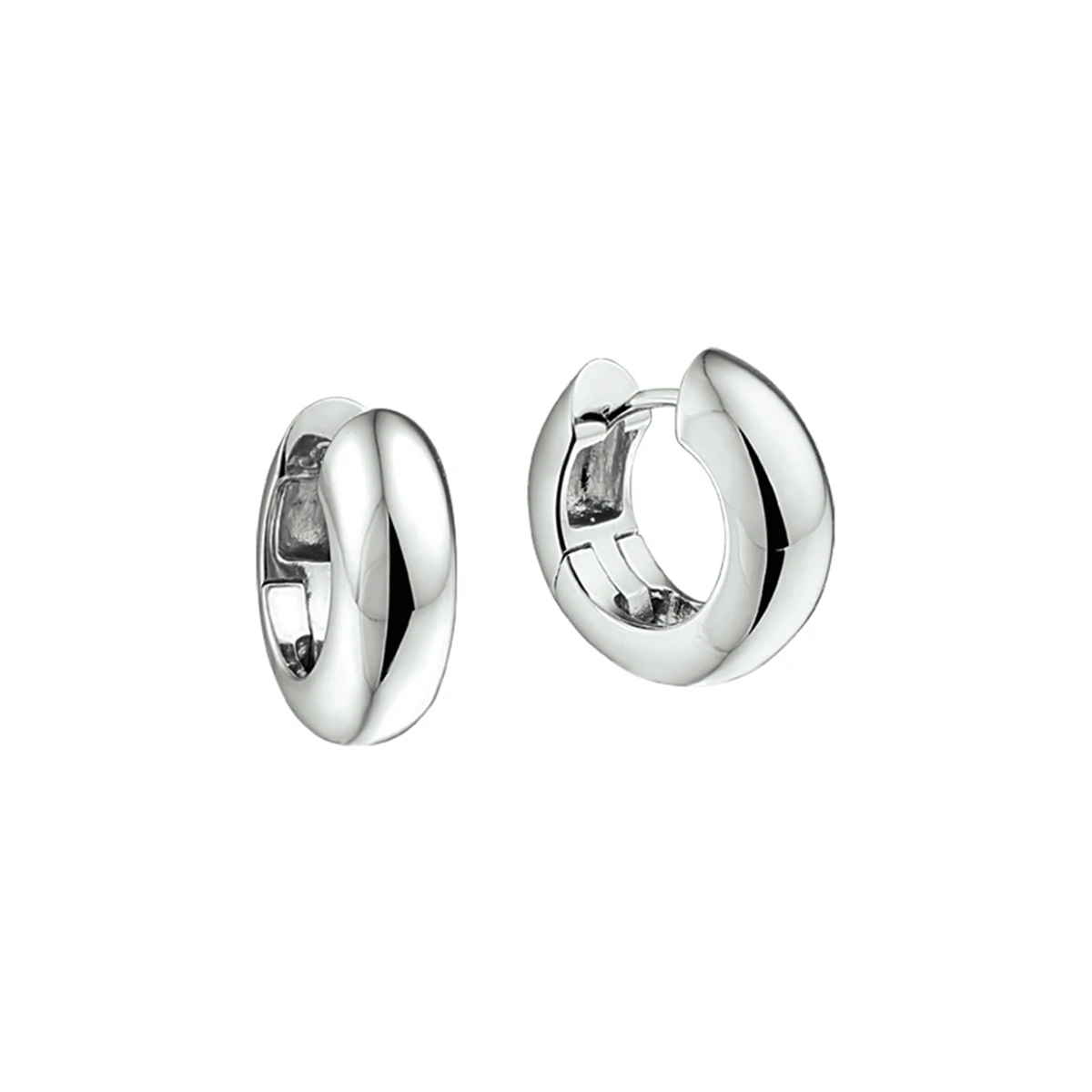 klapoorringen 6,5 mm  bol zilver gerhodineerd