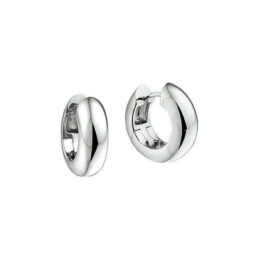 klapoorringen 6,5 mm  bol zilver gerhodineerd