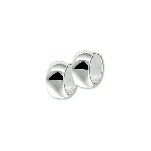 klapoorringen 15 mm bol zilver wit