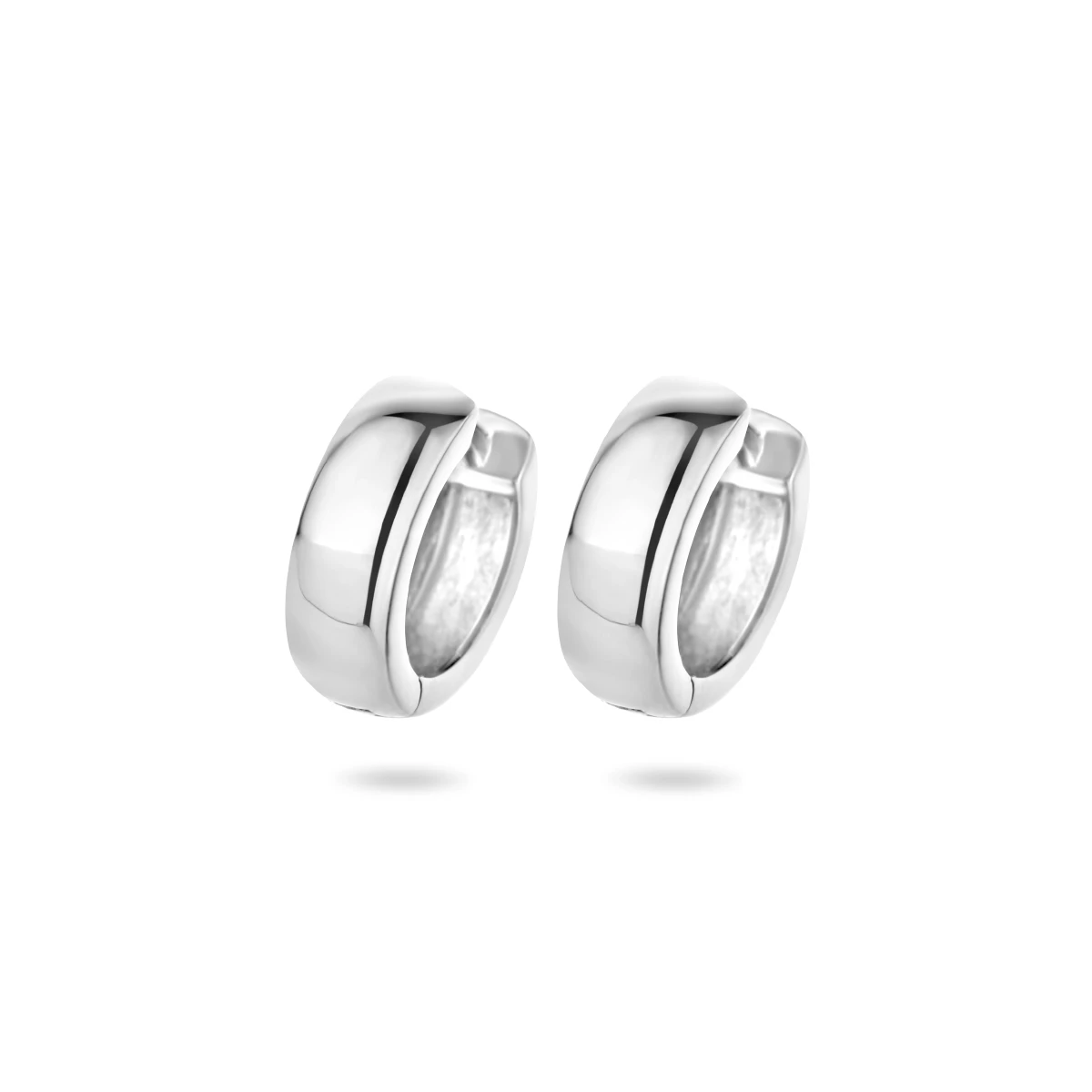 klapoorringen bol zilver gerhodineerd