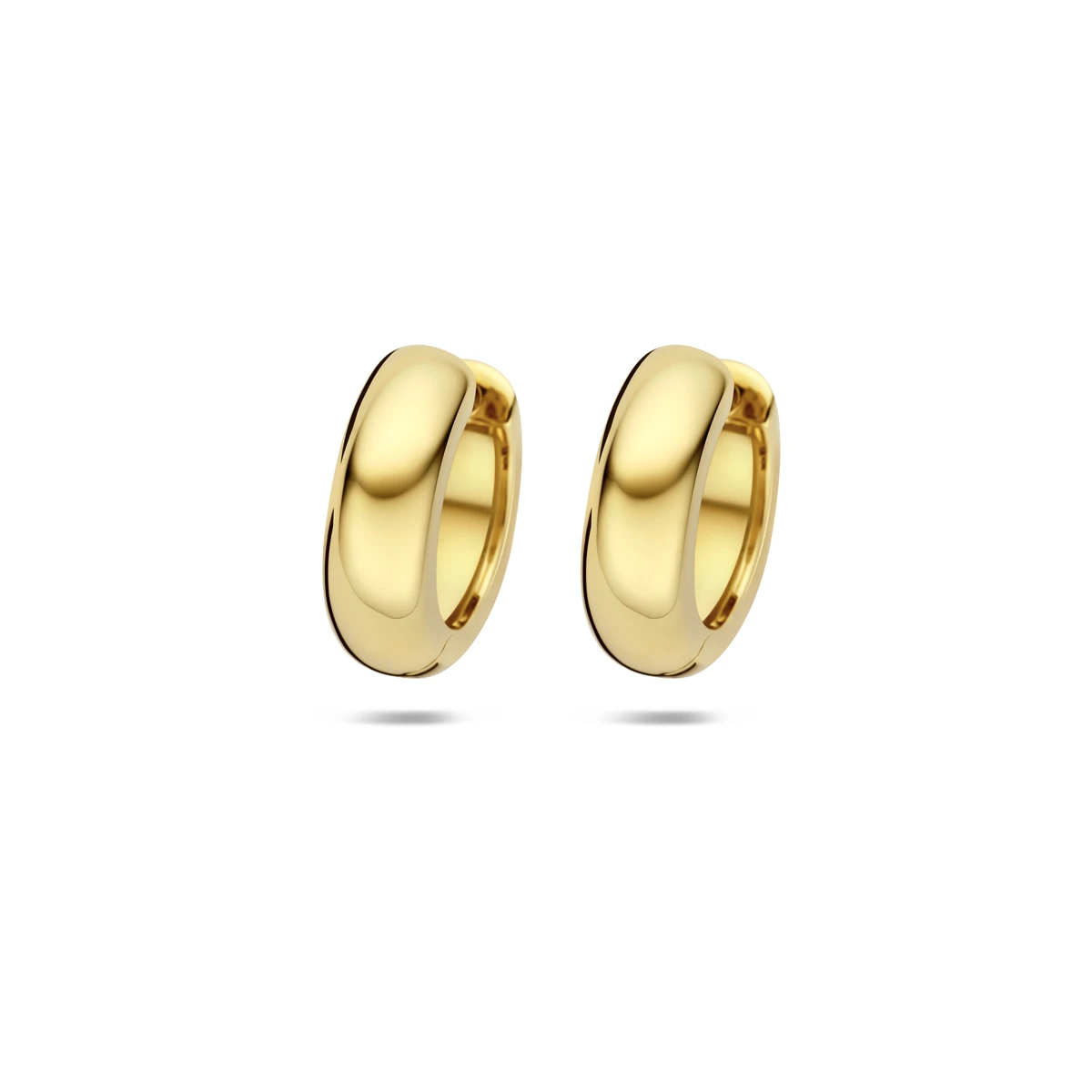 klapoorringen bolle buis 4,0 mm 14K geelgoud