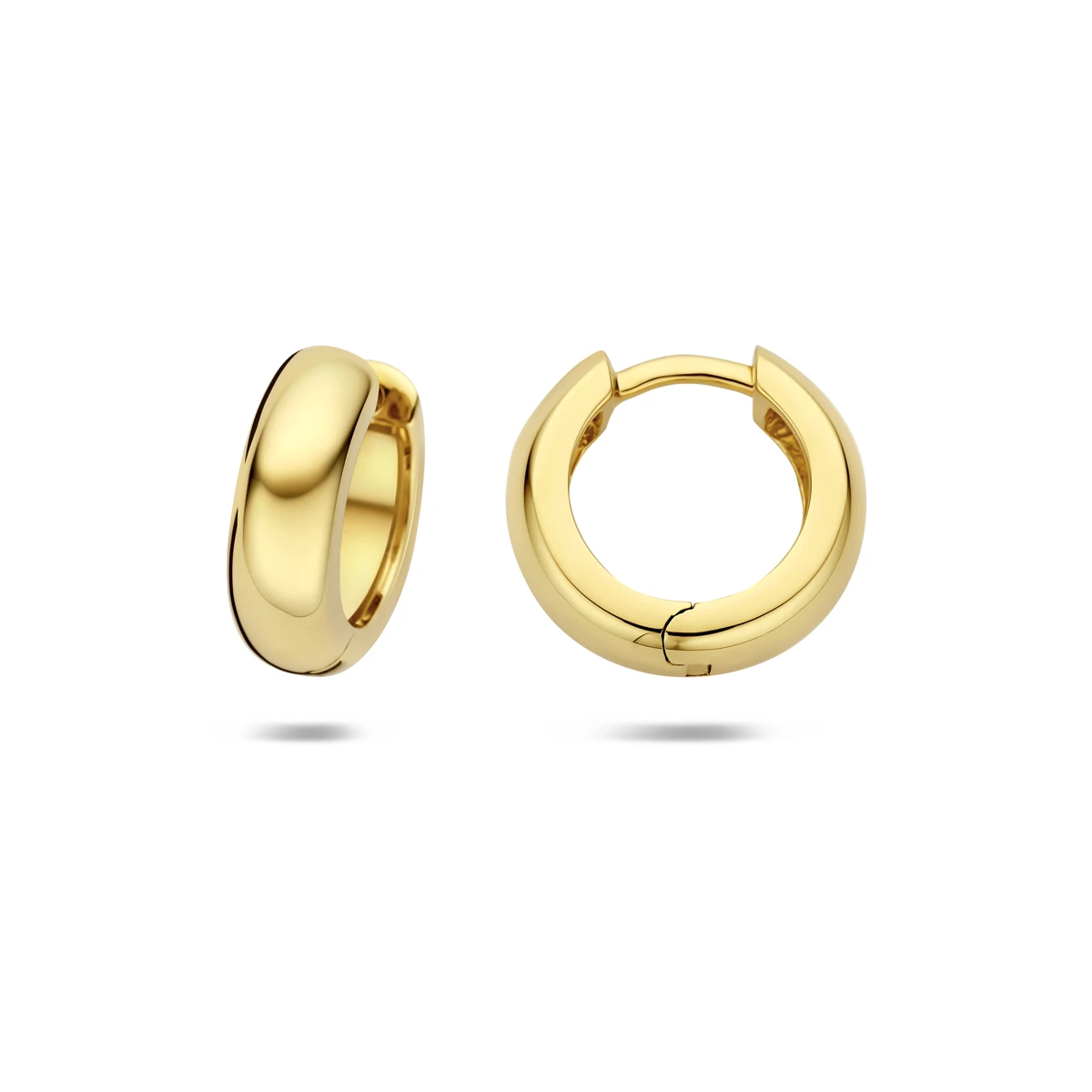 klapoorringen bolle buis 4,0 mm 14K geelgoud