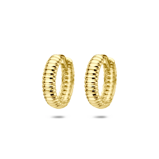 klapoorringen buis 3,5 mm 14K geelgoud